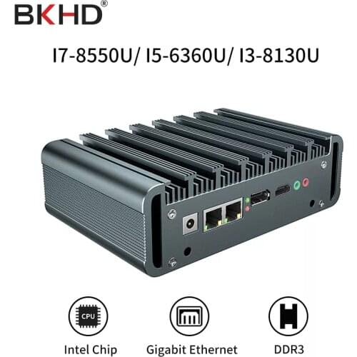 BKHD Core 6th Generation 7th Generation 8th Generation Quad-Core Mini Host with DP and HDMI HD Port