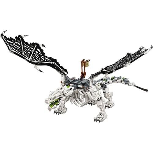 Large movable building block doll skeleton wizards flying dragon 71721 same paragraph 61067 Minger childrens educational toy