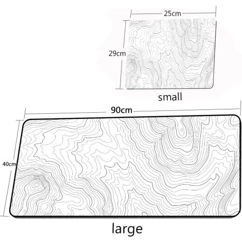 Art Mat Black Personality Striped Mouse Pad Xxl Office Protection Pad Rubber Mini Computer Keyboard Game Carpet Large Mouse Pad