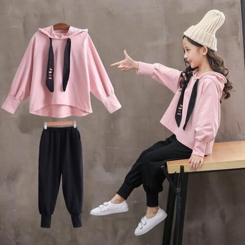2021 Autumn Girls Clothes Girls Outfits Children Tracksuit Kids Clothing Set Sweatshirts + Pants 2Pcs Sportswear 4 to 13 Years