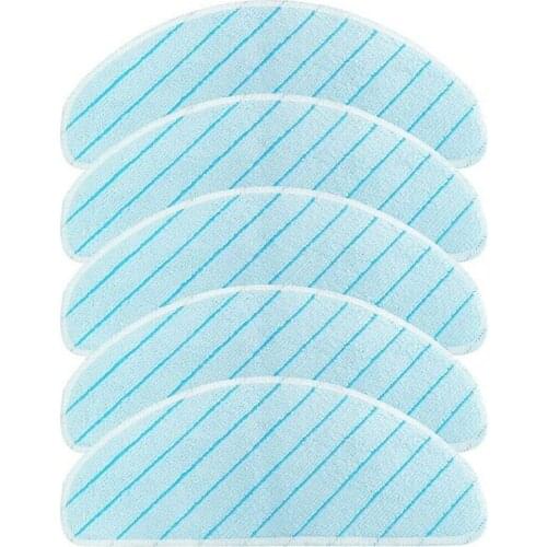 For Ecovacs Deebot Ozmo T8 Aivi T8 Max T9 Max Vacuum Cleaner Cleaning Washable Mop Pad Mop Cloth Rag (5PCS)