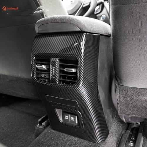 For Toyota Corolla Sedan 2019 2020 2021 Carbon Fiber Rear Seat Air Conditional Vent Cover Trim Car Accessories car decoration