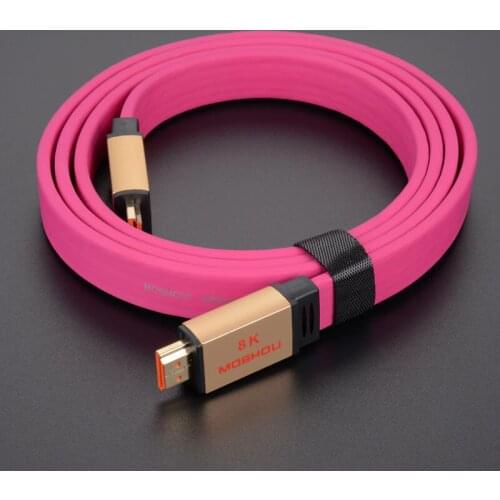 HDMI 2.1 Cables MOSHOU amplifier Video HDR HDCP2.2 with ARC UHD 8K 4K 4320P 60 120Hz 48Gps Audio Compatible for Apple Roku TV