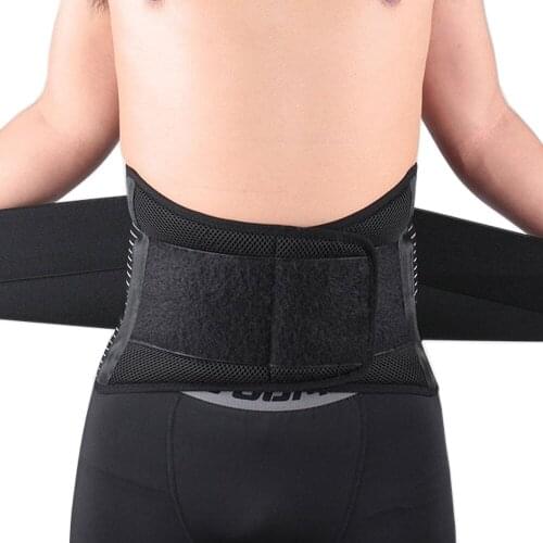 2020 Posture Corrector Back Support Brace Belt Lumbar Lower Waist Trimmer Belt Double Adjustable Corset Pain Relief Men Women