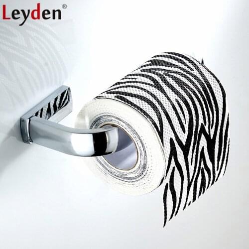 Leyden Chrome Brass Wall Mounted Toilet Paper Holder Silver Tissue Holder Roll Paper Holder Toilet Bathroom Accessories