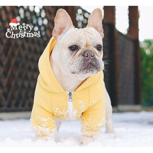FATHIN Dog Clothes Dog Sweater Fleece Dog Shirt French Bulldog Chihuahua Cat Shirt Pet Clothes XS-XXL