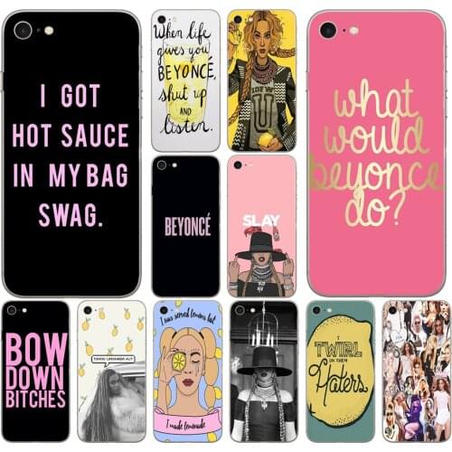 24DD beyonce lemonade Soft Silicone Cover Case for iphone 5 5s se 6 6s 8 plus 7 7 Plus X XS SR MAX case