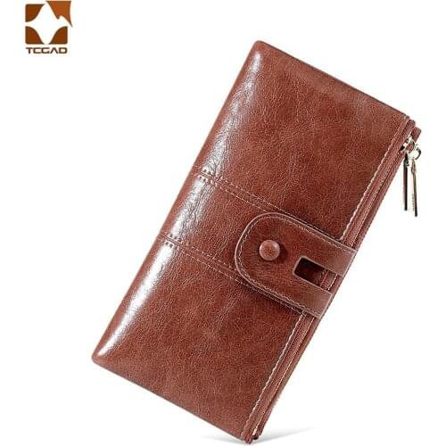 2021 New Women Wallets Hasp Wristlets Fashion Long Leather Top Quality Card Holder Classic Female Zipper Purse Wallet For Women