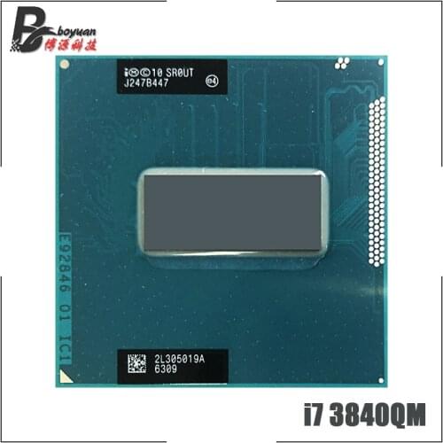 Intel Core i7-3840QM i7 3840QM SR0UT 2.8 GHz Quad-Core Eight-Thread CPU Processor 8M 45W Socket G2 / rPGA988B