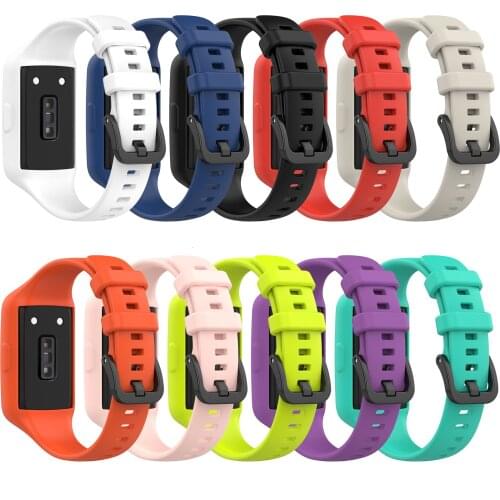 For Huawei Band 6 6PRO Honor Band6 Strap Watchband One-piece Wrist Premium TPU Color Screen Fitness Tracker Watch band Bracelet