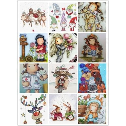 1802--1813 Girl holding flowers Transparent Clear Silicone Stamp/Seal for DIY scrapbooking/photo album Decorative card making