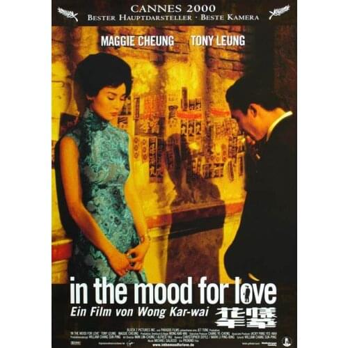 Lot style Choose IN THE MOOD FOR LOVE Movie Art print Silk poster Home Wall Decor