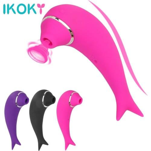 IKOKY Vagina Sucking Vibrator 20 Speed Vibrating Oral Sex Suction Vibrator Clitoris Stimulator Sex Toys for Woman Masturbation