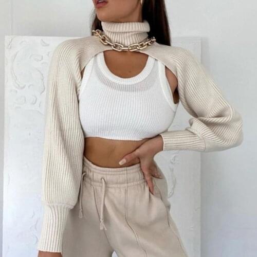 2021 Zevity New Women Autumn Top Turtleneck Collar Knitting Women Long Sleeve Pullover for Dating Chic Casual High Street Tops