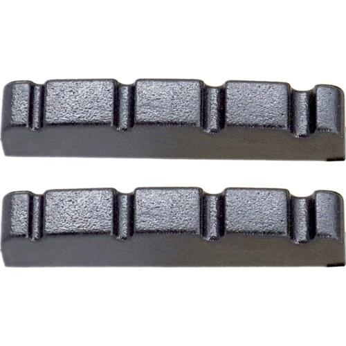 2 Pcs String Slotted Nuts for 4 String Electric Bass Guitar Accessory