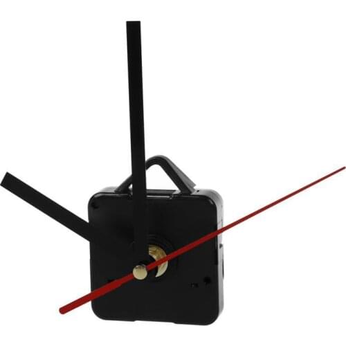 2x DIY Quartz Clock Movement Mechanism Repair Replace Kit Parts + Black Red Hand