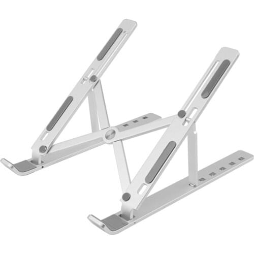 50pcs/lot Aluminum Laptop Notebook Stand Folding Desk Support Holder Portable Adjustable Laptop Stand Tablet Adjustable Computer