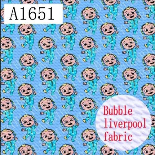 50cm*145cm 4 Way Stretch Spandex Knit Halloween Printed Bullet Texture Liverpool Fabric For Baby Head Wrap A1651