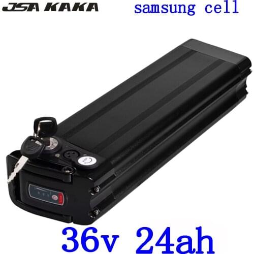 36V Lithium battery 36V 24AH electric bike battery 36V 24AH 500W 1000W battery use samsung cell with 30A BMS and 42V 2A charger
