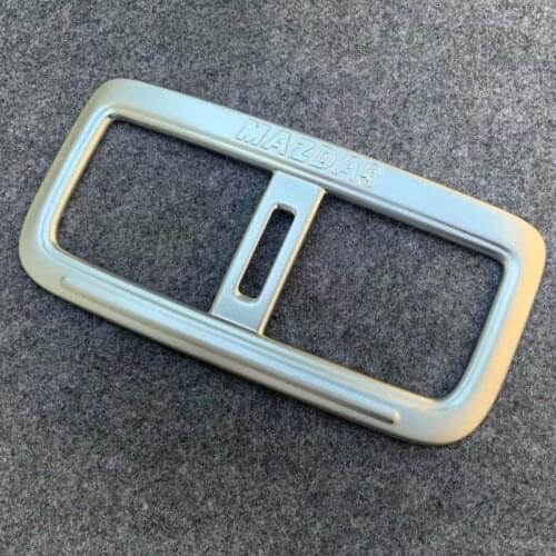 Auto inerior accessories,rear air vent intake trim sticker for Mazda 3 2019 ,stainless steel