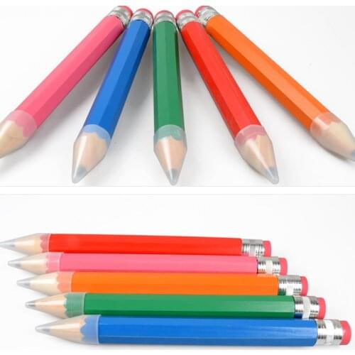 35cm Wooden Big Giants Pencil Personality Stationery For School Props Toys Gifts Big Giant Pencil Pens Pencils Writing Supplies