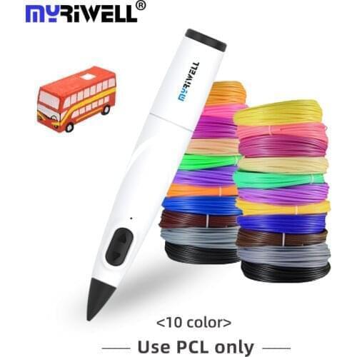 Myriwell RP-300B 3d Pen 1.75mm PCL Filament For Kids Beginner Creative USB cord DIY Design Toys Gift 3D Pen Birthday Gift