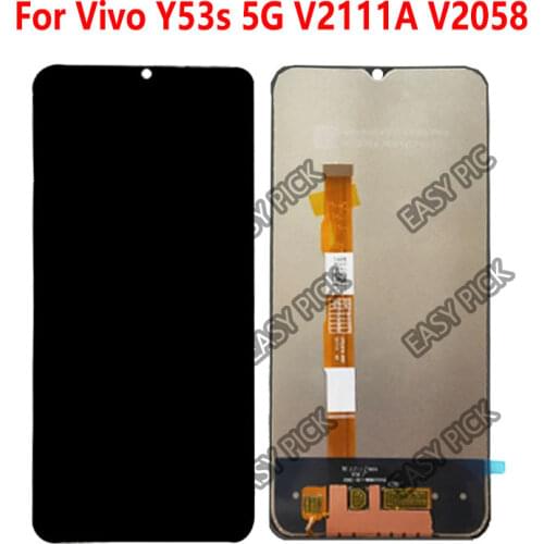 For Vivo Y53s V2111A V2058 LCD Display Touch Screen Digitizer Assembly Replace Repair Parts