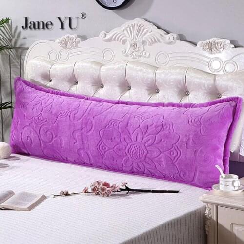 Jane YU Flannel Velvet Double Pillowcase 1.2/1.5/1.8m, Rice And Cashmere Thickened Fallow Pillowcase