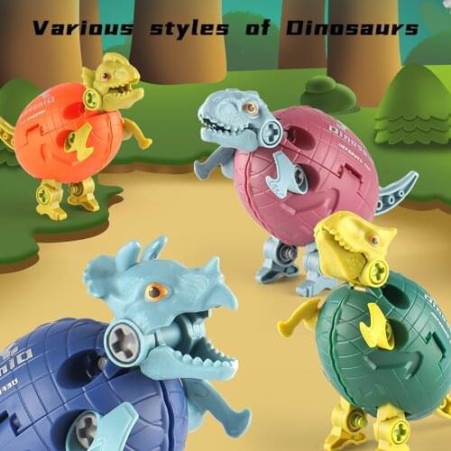 Dinosaur Form Screwing Blocks Dinosaur Egg, Dinosaur, Building Block Toy, Deformed Dinosaur Egg Screwing Blocks Kids toys 2021