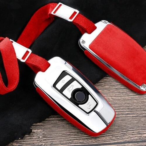 Suede Leather Car Key Case For BMW 520 525 f30 f10 F18 118i 320i 1 3 5 7 Series X3 X4 M3 M4 M5 X5 F15 X6 F16 G30 G11 X1 F48 F39