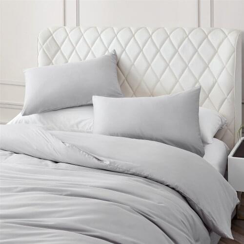 100% Cotton Luxury Bedding Sets Solid Color Silky Soft Duvet Cover For Bed Pillow Shams 65x65 Full Queen King Duvet Cover Sets