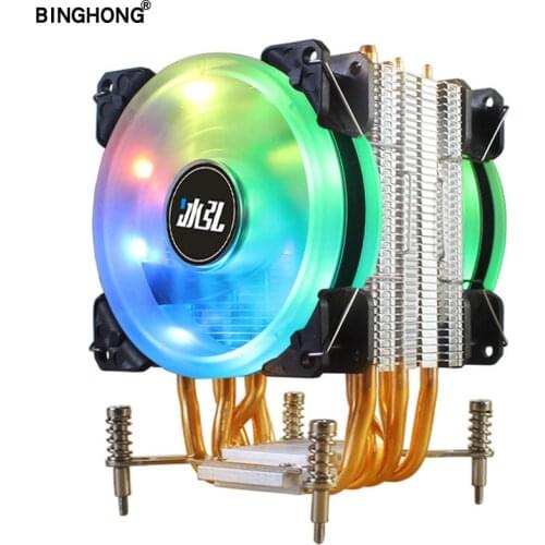 Fan Cooler RGB 90mm 4Pin With PWM 6 Heatpipe PC Heat sink For Intel X99 X299 X79 LGA2011 And 2011-v3 High Quality Radiator