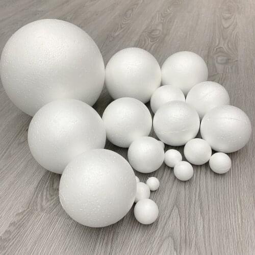 10-150mm Polystyrene Foam Styrofoam Ball White Craft Christmas Party Decoration Supplies Modelling Gifts for Valentines Day diy