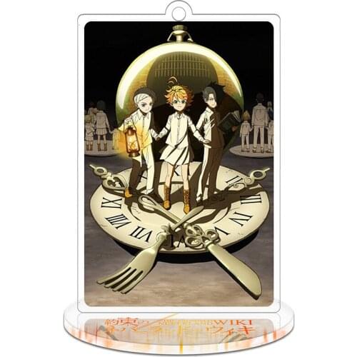 New Arrived 9cm The Promised Neverland Action Figure Anime Toy Transparent Acrylic Toys Cute Decorative Ornaments