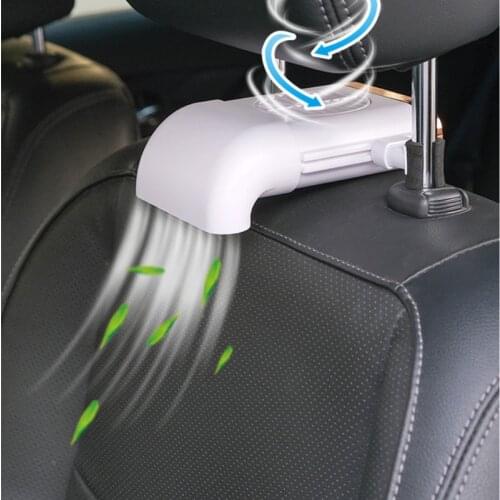 New Car Mounted Seat Cooling Fan 12v USB Interface 3Speed Adjustable Mini Centrifugal Fan Blade Headrest Silent Auto Fan For BMW