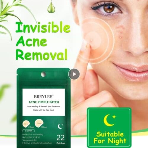 BREYLEE Acne Pimple Patch Invisible Acne Stickers Face Mask Skin Care Acne Treatment Blemish Remover Mask Facial Care Night Use
