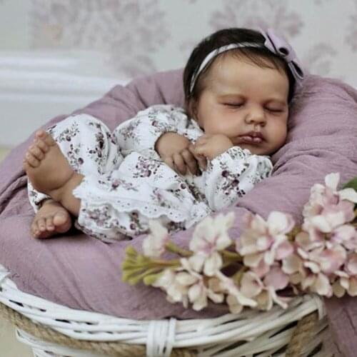 Popular Loulou Reborn Doll Kit Very Soft Hands Unpainted Unfinished Doll Parts DIY For Girl Gifts