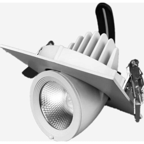 14PCS/Lot Dimmable Rotate 360 degrees 9W 15W LED Spot light LED ceiling lamp Recessed LED downlight COB 110V 220V home luminaire