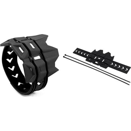 Motorcycle Motorbike Exhaust Muffler Protective Rubber Heat-resistant Black