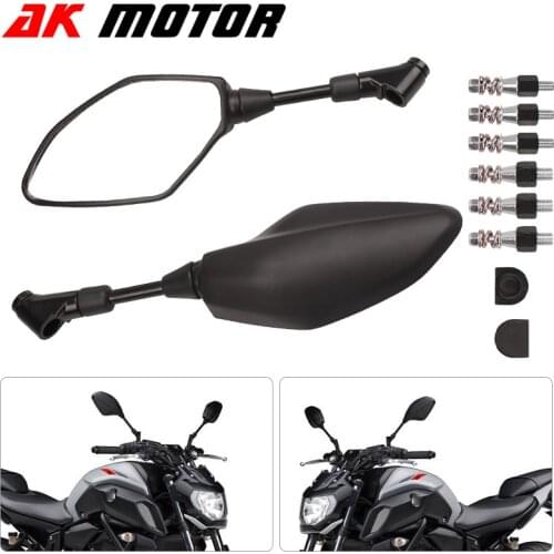 Rearview Mirrors M10 For Yamaha MT-01 MT-03 MT-07 MT-09 Tracer 900 MT-10 FZ1 FZ6 FZ8 Fazer XJ6 XJR1300 Motorcycle Street Bike