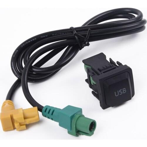 2pcs USB Switch Cable Controls On/off For Golf SCIROCCO RCD510 RNS315 MK5 MK6 Useful Durable