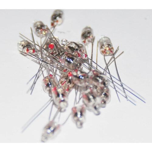 20Pcs White-haired red neon light bulb, indicator light, standard miniature bulb, 5mm