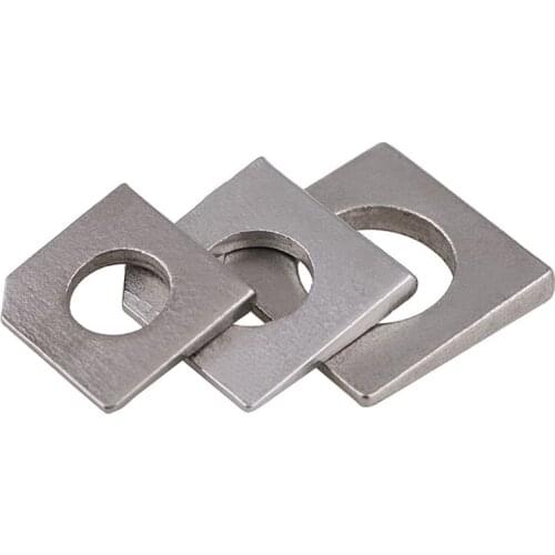 304 stainless steel square oblique gasket, I-steel flat gasket, missing corner gasket M6-16 (GB853)