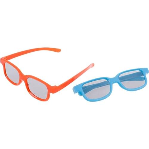 1pc 3D Glasses Children Size Circular Polarized Passive 3D Glasses For Real D 3D TV Cinema Movie 2 Colors
