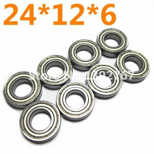8Pcs HSP 1/5 Scale Models Spare Parts 50069 Ball Bearing 24*12*6 For RC Gas Car On Road Off Road Buggy Monster Truck Baja