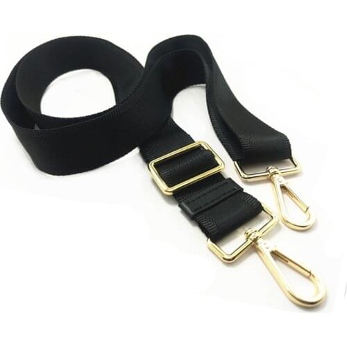 Bag Accessories 125CM Bag Straps Black Replacement Detachable Shoulder Belts Nylon Bands Adjustable Strap Luggage Straps