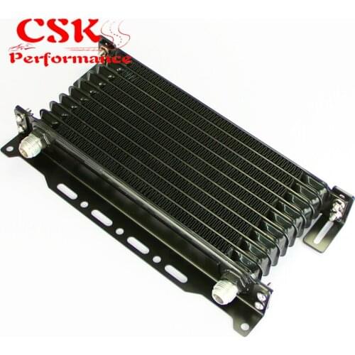 Aluminum AN10 10 Row Trust Engine Oil cooler W/ 262mm Mounting Bracket Kit