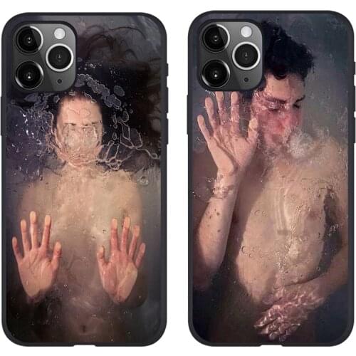 Fashion Abstract Art Underwater Boy&Girl Couple Phone case For iPhone 12 11 Pro Max se Xs 6 6S 7 8 Plus X XR XS MAX Soft Coque