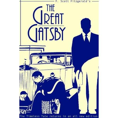 Home Decor Gatsby Leonardo DiCaprio Movie-Silk Art Poster Wall Sticker Decoration Gift