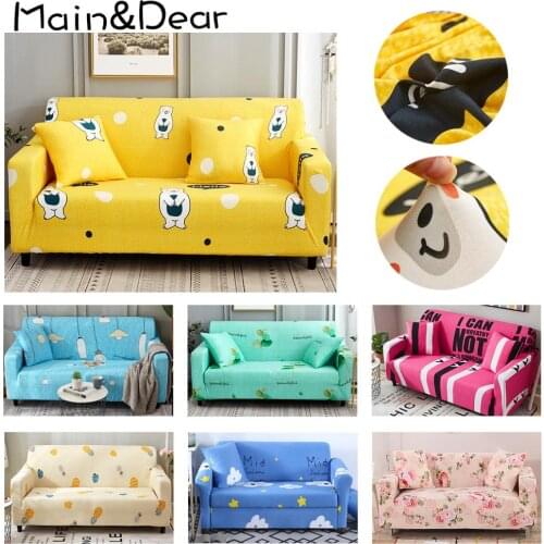 Elastic Sofa Cover For Living Room Cotton Spandex All-inclusive Sofa Cover Suitable For Four Seasonsl Shape Corner 1/2/3/4 Seat